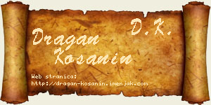 Dragan Košanin vizit kartica